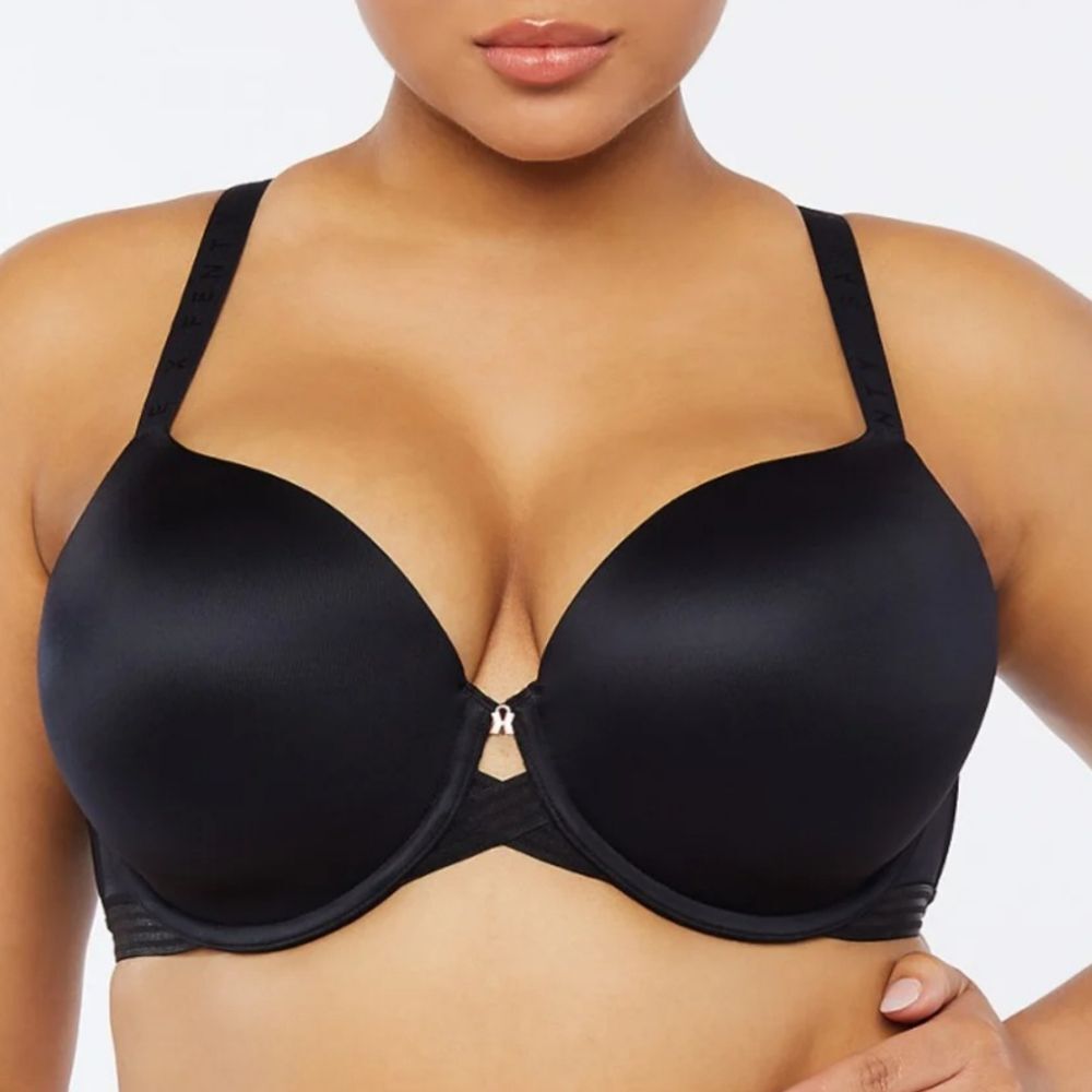 Savage X Fenty Core Microfiber T-shirt Bra Black Size 46DD